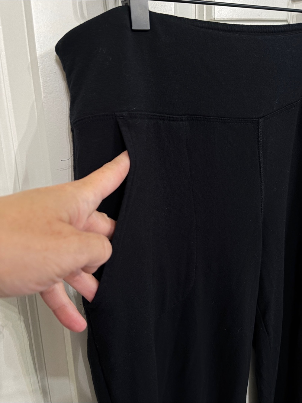 Soma Black Wide-Leg Lounge Pants with Pockets. Size M. Modal. The perfect pant. - Picture 3 of 9